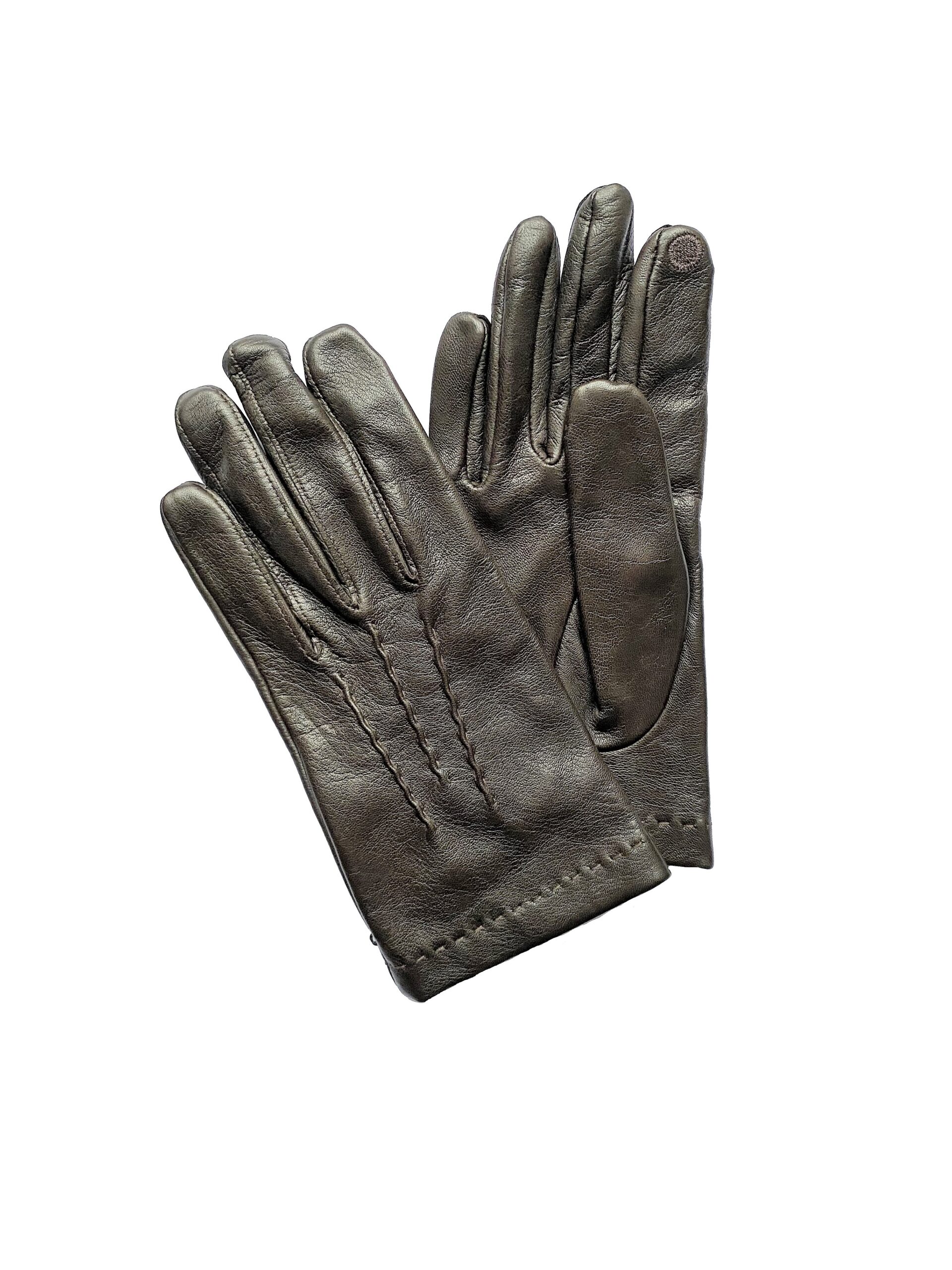 Gants En Cuir Pour Homme Avec Doublure En Soie Gants