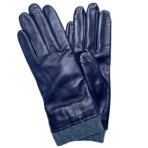 GANTS-CUIR-AGNEAU-REVERS-ET-DOUBLURE-LAINE-CACHEMIRE-BLEU-MARINE-POUR-FEMME_MODELE-CAEN-VUE-FACE