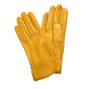 GANTS-EN-CUIR-AGNEAU-DOUBLE-CACHEMIRE-POUR-FEMME-COULEUR-JAUNE_MODELE-ODENSE-VUE-FACE