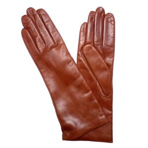 GANTS-EN-CUIR-AGNEAU-LONG-BRUN-BRANDY-POUR-FEMME-DOUBLE-CACHEMIRE_MODELE-REGINA-VUE-FACE