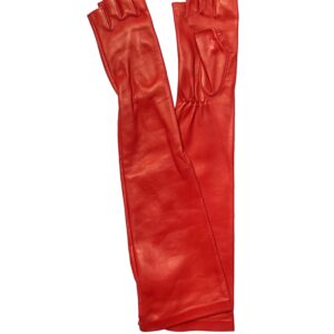 GANTS-EN-CUIR-LONG-DOUBLURE-SOIE-COULEUR-ROUGE-POUR-FEMME_MODELE-BANGKOK-VUE-DE-FACE