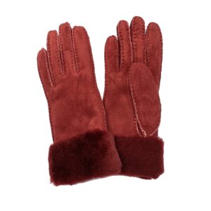 GANTS-MOUTON-RETOURNE-SHEARLING-LONG-HIVER-BORDEAUX-COUPE-FEMME_MODELE-ETAH-VUE-FACE B