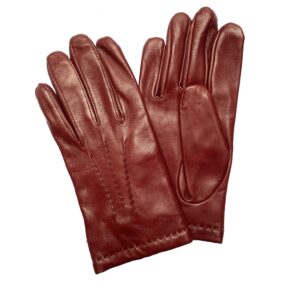 GANTS-CUIR-DOUBLE-CACHEMIRE-COULEUR-BORDEAUX-POUR-HOMME_MODELE-BELFAST-VUE-FACE