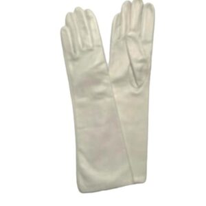 GANTS-CUIR-AGNEAU-LONG-BLANC-DOUBLURE-SOIE-FEMME_MODELE-FLORENCE-VUE-FACE