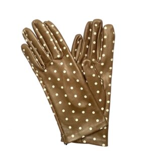 GANTS-CUIR-AGNEAU-ARGILE-A-POIS-POUR-FEMME_MODELE-TOULOUSE-VUE-FACE